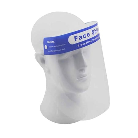 Safety Face Shield, Lightweight Transparent Shield With Stretchy Elastic Band